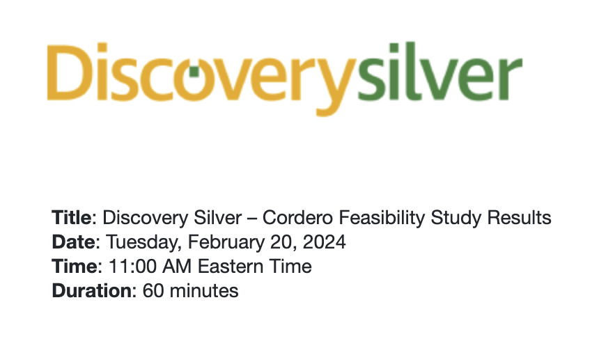 Cordero Feasibility Study Webinar